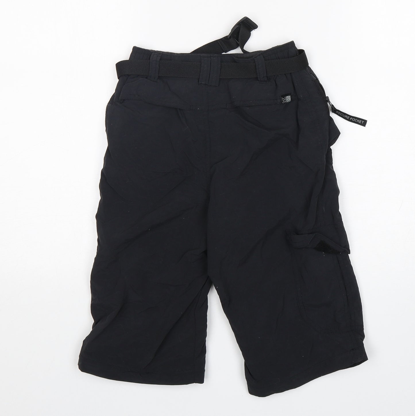 Karrimor Boys Black  Nylon Rain Trousers Trousers Size 7-8 Years  Regular