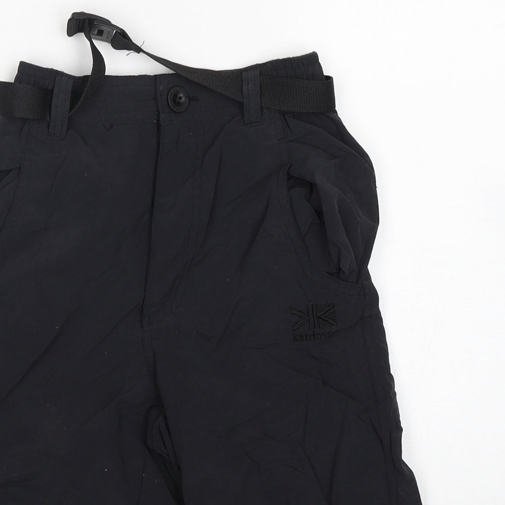 Karrimor Boys Black  Nylon Rain Trousers Trousers Size 7-8 Years  Regular