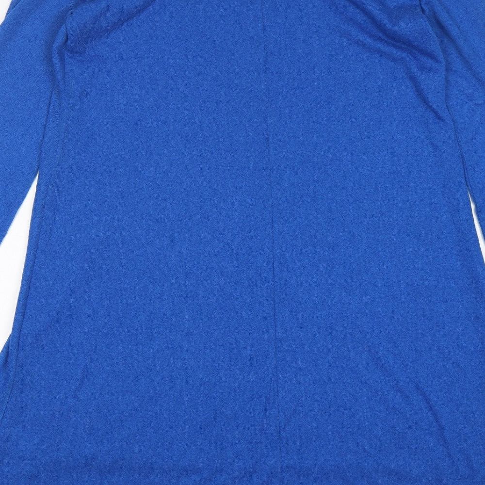 Ronen Chen Womens Blue  Polyester Jumper Dress  Size 16  Round Neck