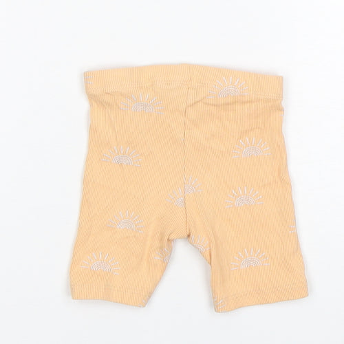 Primark Baby Orange  Cotton Capri Leggings Size 9-12 Months   - Biker Shorts