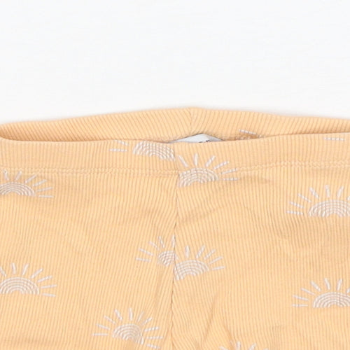 Primark Baby Orange  Cotton Capri Leggings Size 9-12 Months   - Biker Shorts