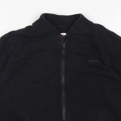 Bluezoo Boys Black  Cotton Full Zip Sweatshirt Size 11-12 Years