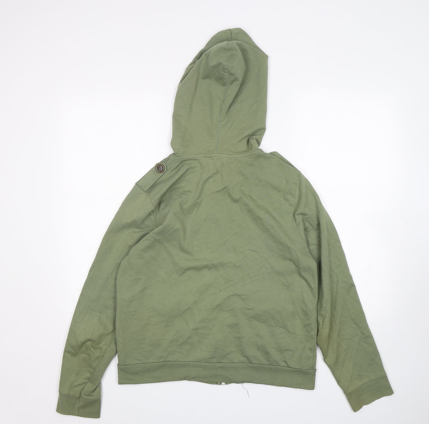 George Womens Green  Cotton Full Zip Hoodie Size 16