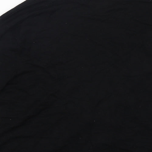 M&Co Womens Black V-Neck  Viscose Cardigan Jumper Size L
