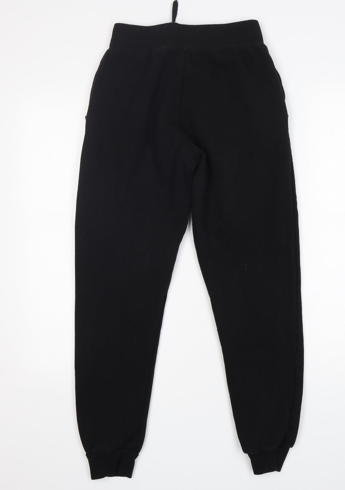 New Look Womens Black  Cotton Sweatpants Trousers Size 8 L28 in Regular