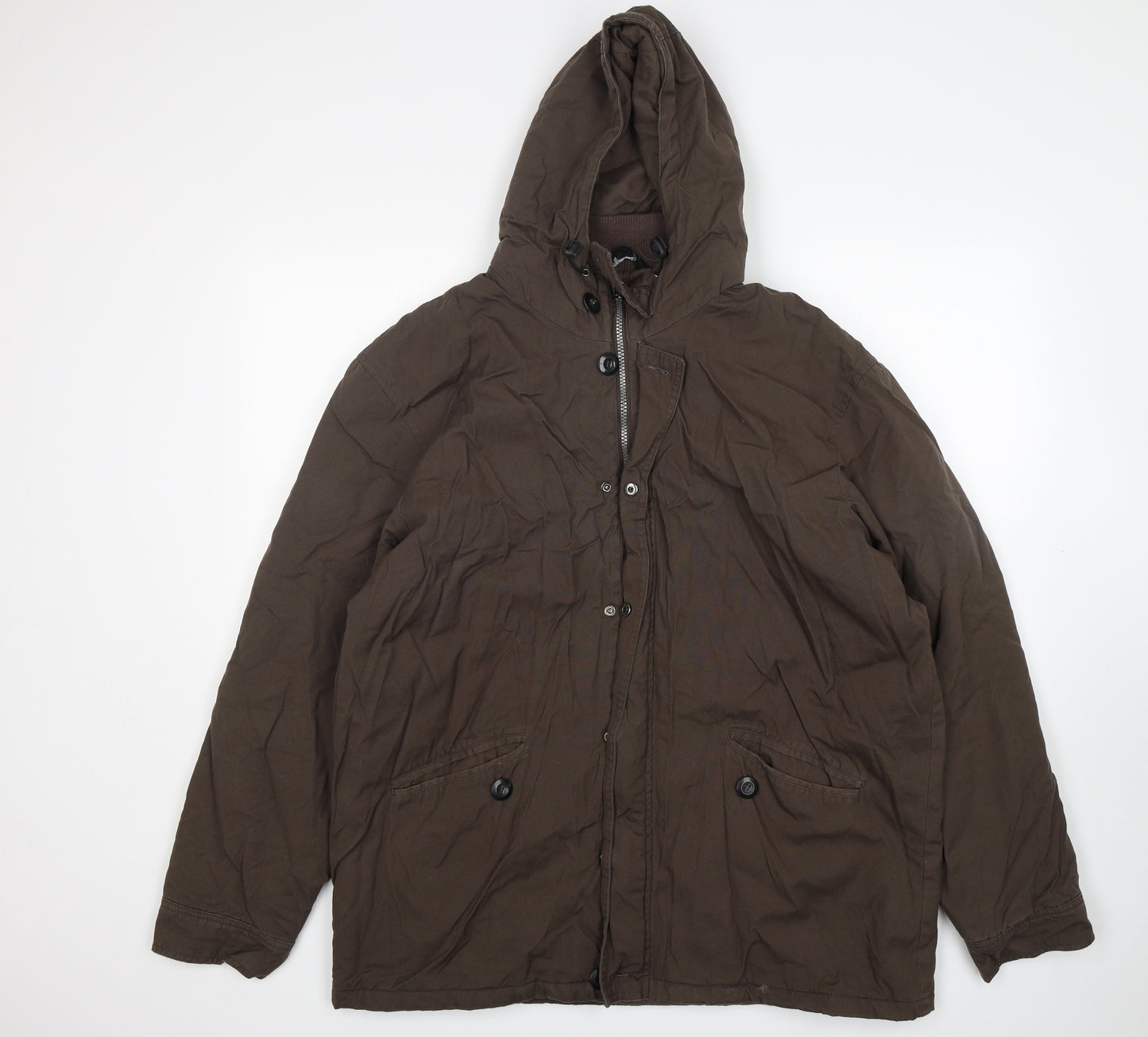 South Bay Mens Brown   Parka Coat Size L