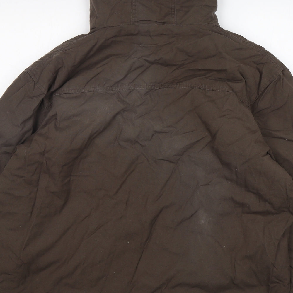 South Bay Mens Brown   Parka Coat Size L