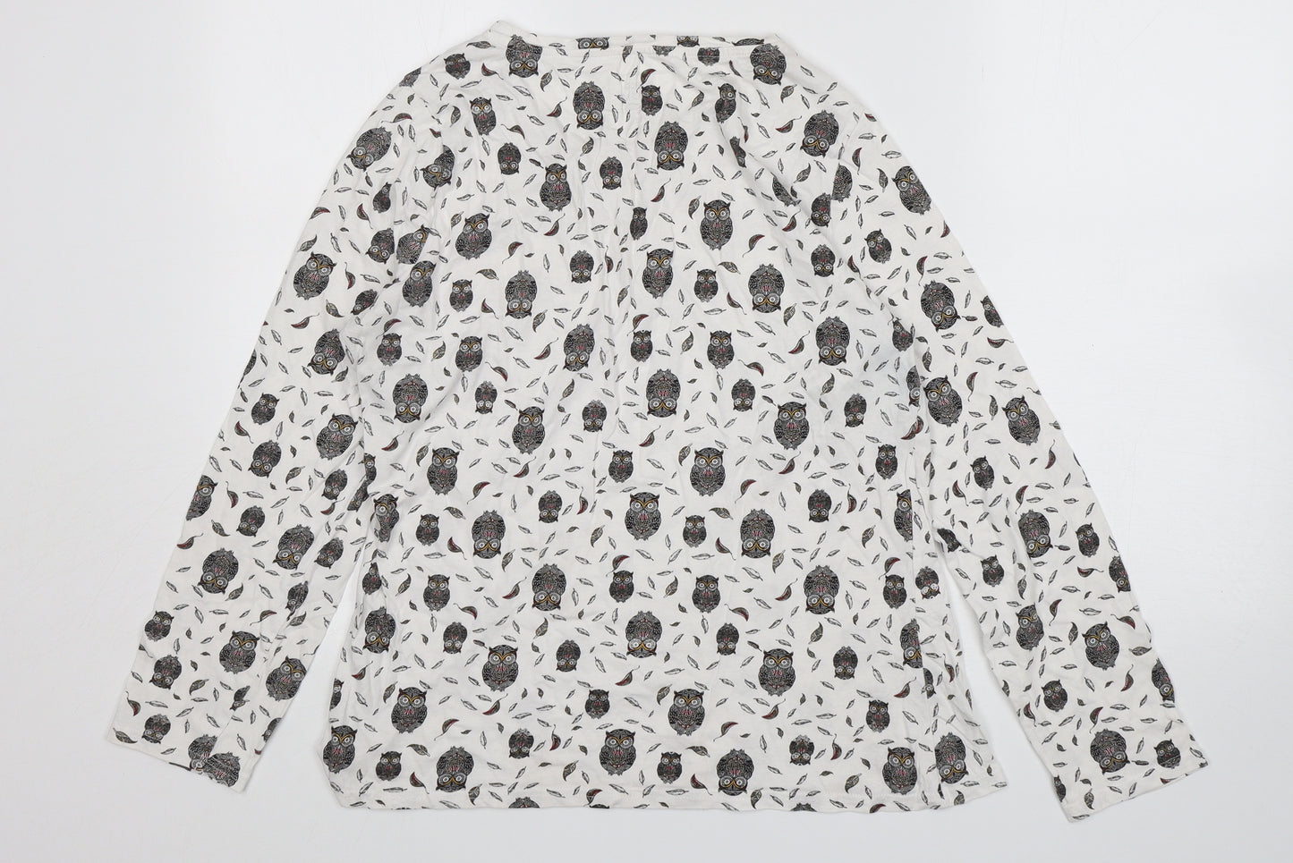 Pep&Co Womens Multicoloured Animal Print Cotton Basic T-Shirt Size 16 Round Neck