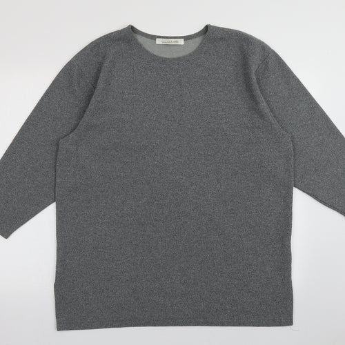 Leisure Womens Grey  Cotton Pullover Sweatshirt Size 16  Pullover