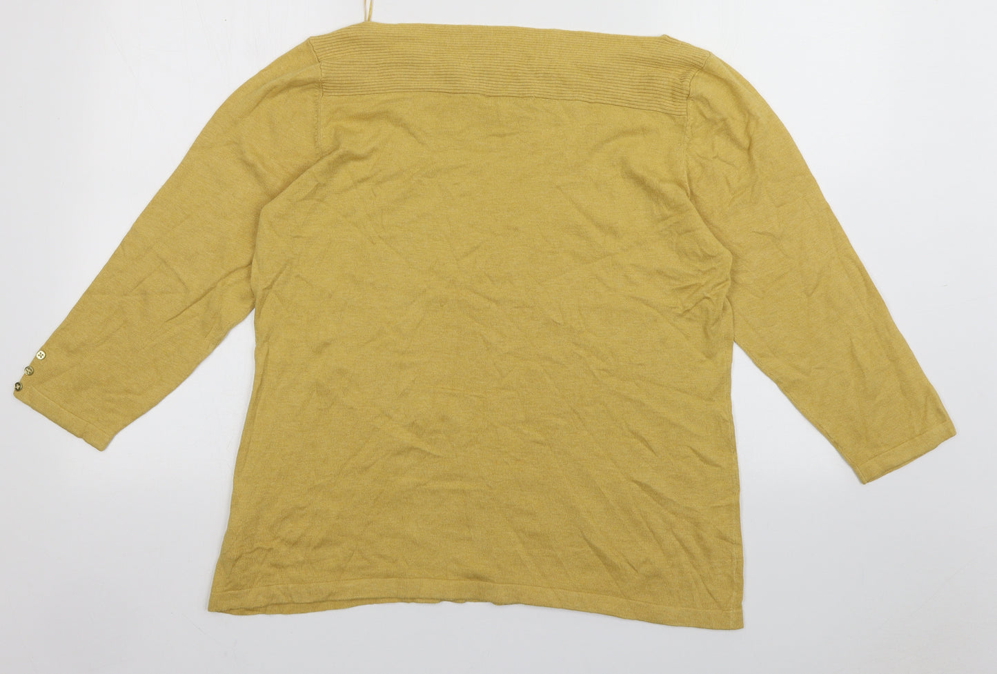 NEXT Womens Yellow  Cotton Pullover Sweatshirt Size 18  Pullover