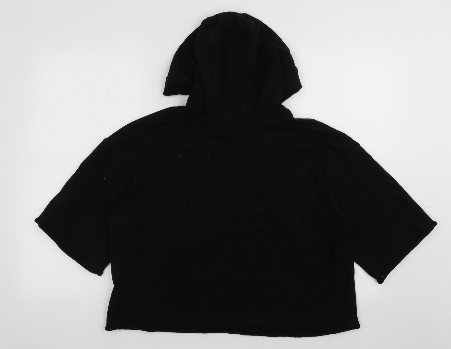 DKNY Womens Black  Cotton Pullover Sweatshirt Size L  Pullover - cropped oversized
