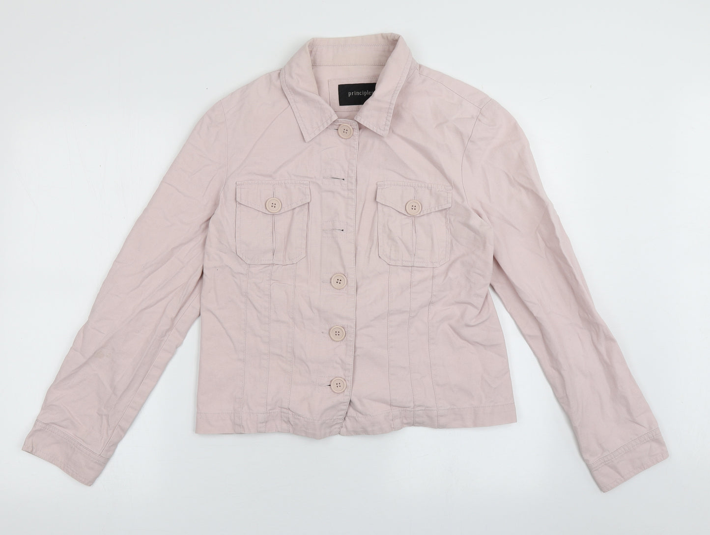 Principles Womens Pink   Jacket  Size 14  Button