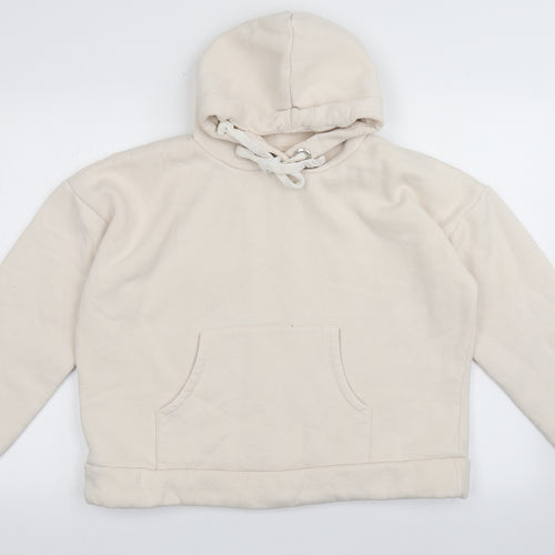 Chelsea peers Womens Beige  Cotton Pullover Hoodie Size M  Pullover