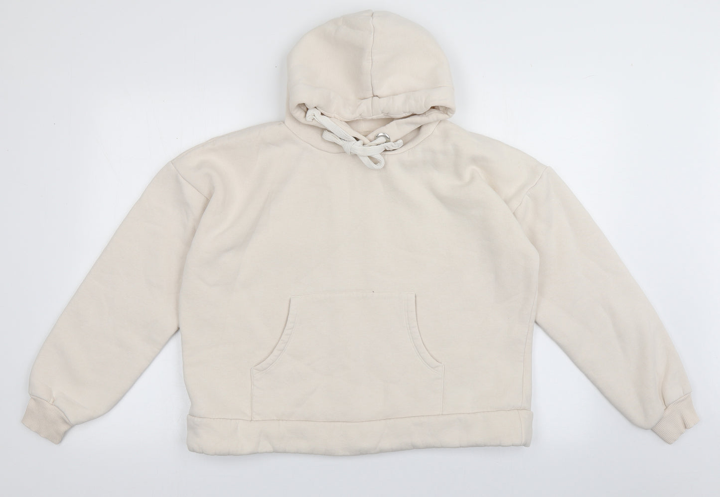 Chelsea peers Womens Beige  Cotton Pullover Hoodie Size M  Pullover