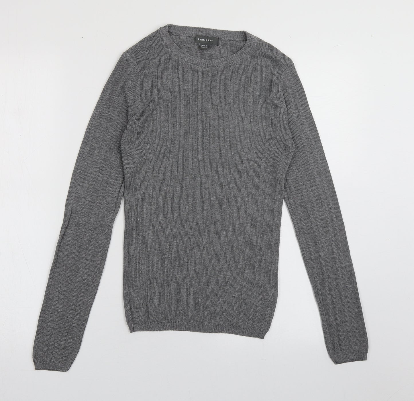 Primark Womens Grey  Polyester Pullover Sweatshirt Size 12  Pullover