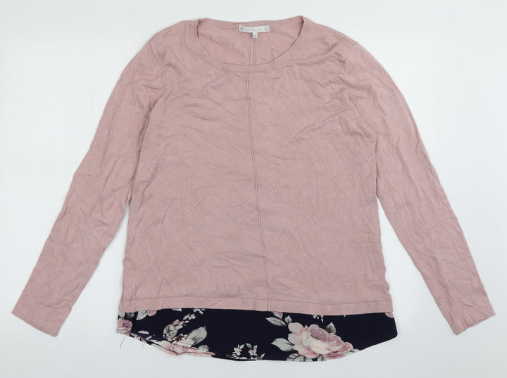 Lakeland Womens Pink Viscose Pullover Sweatshirt Size M Pullover