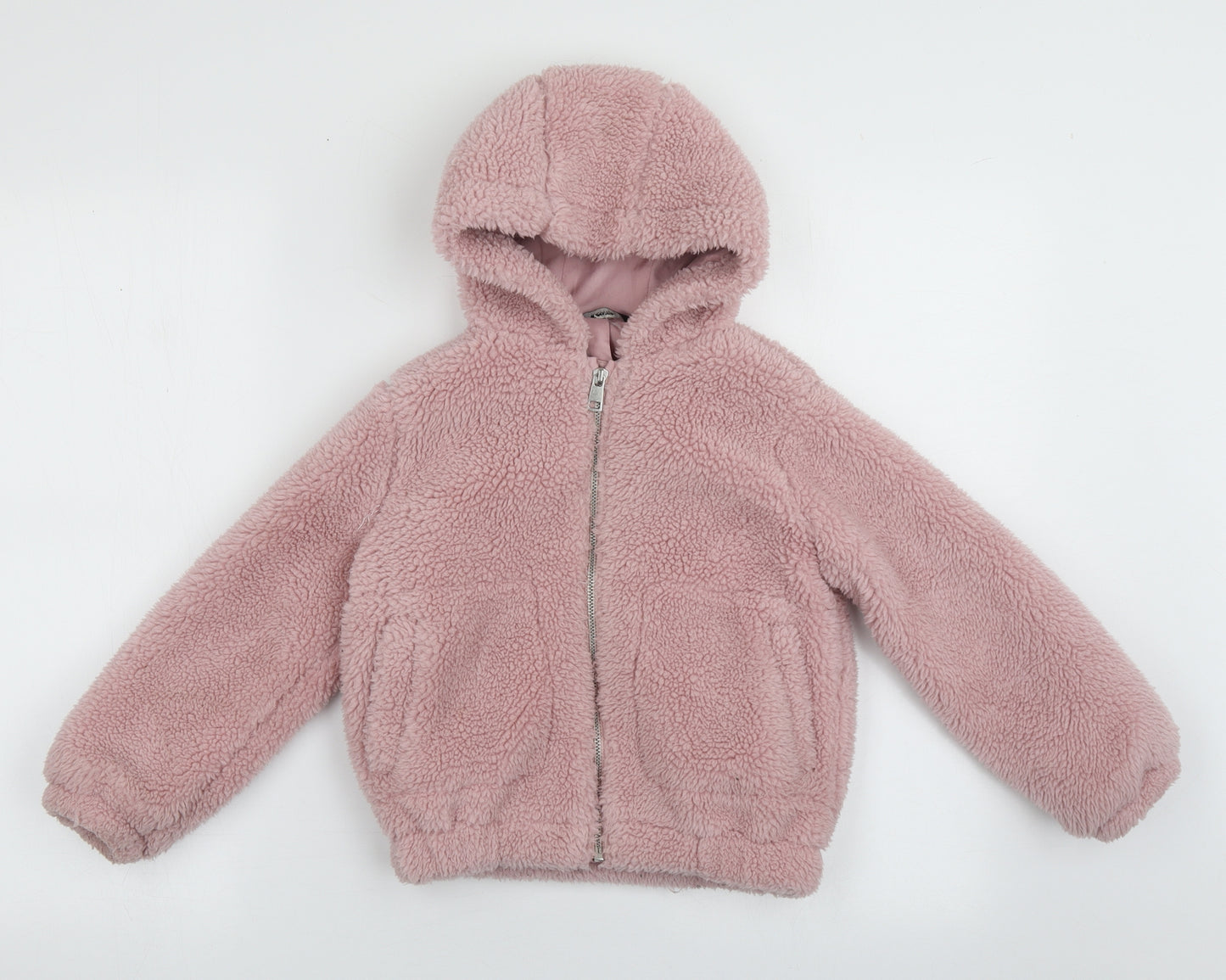 George Girls Pink   Basic Jacket Jacket Size 5-6 Years  Zip