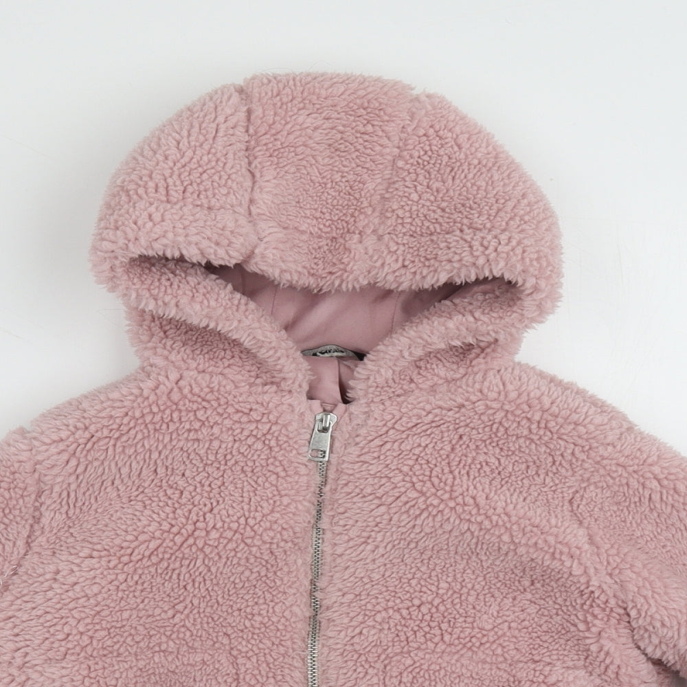 George Girls Pink   Basic Jacket Jacket Size 5-6 Years  Zip
