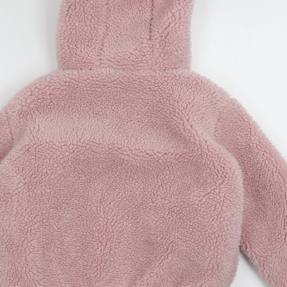 George Girls Pink   Basic Jacket Jacket Size 5-6 Years  Zip