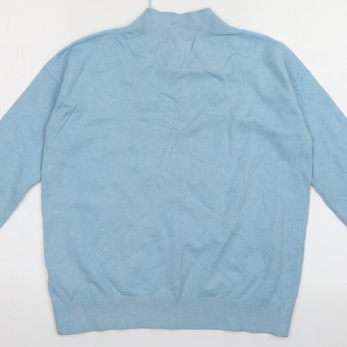 Marks and Spencer Womens Blue  Viscose Pullover Sweatshirt Size S  Pullover