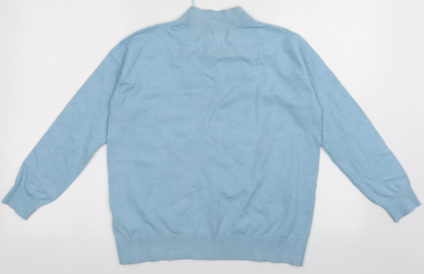 Marks and Spencer Womens Blue  Viscose Pullover Sweatshirt Size S  Pullover