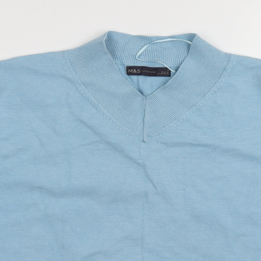 Marks and Spencer Womens Blue  Viscose Pullover Sweatshirt Size S  Pullover