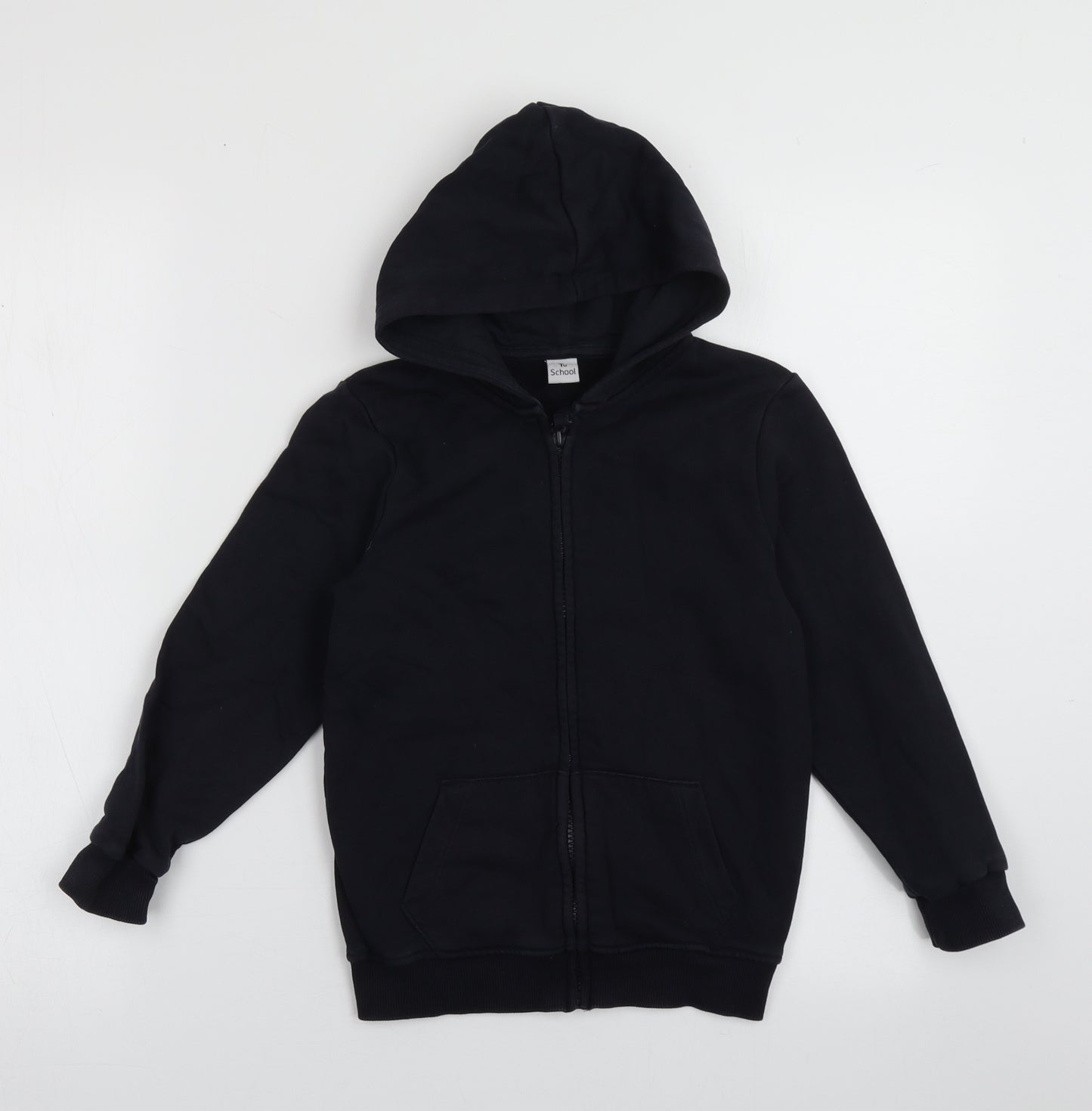 sainsburys Boys Black  Coir Full Zip Hoodie Size 6 Years  Zip - school wear