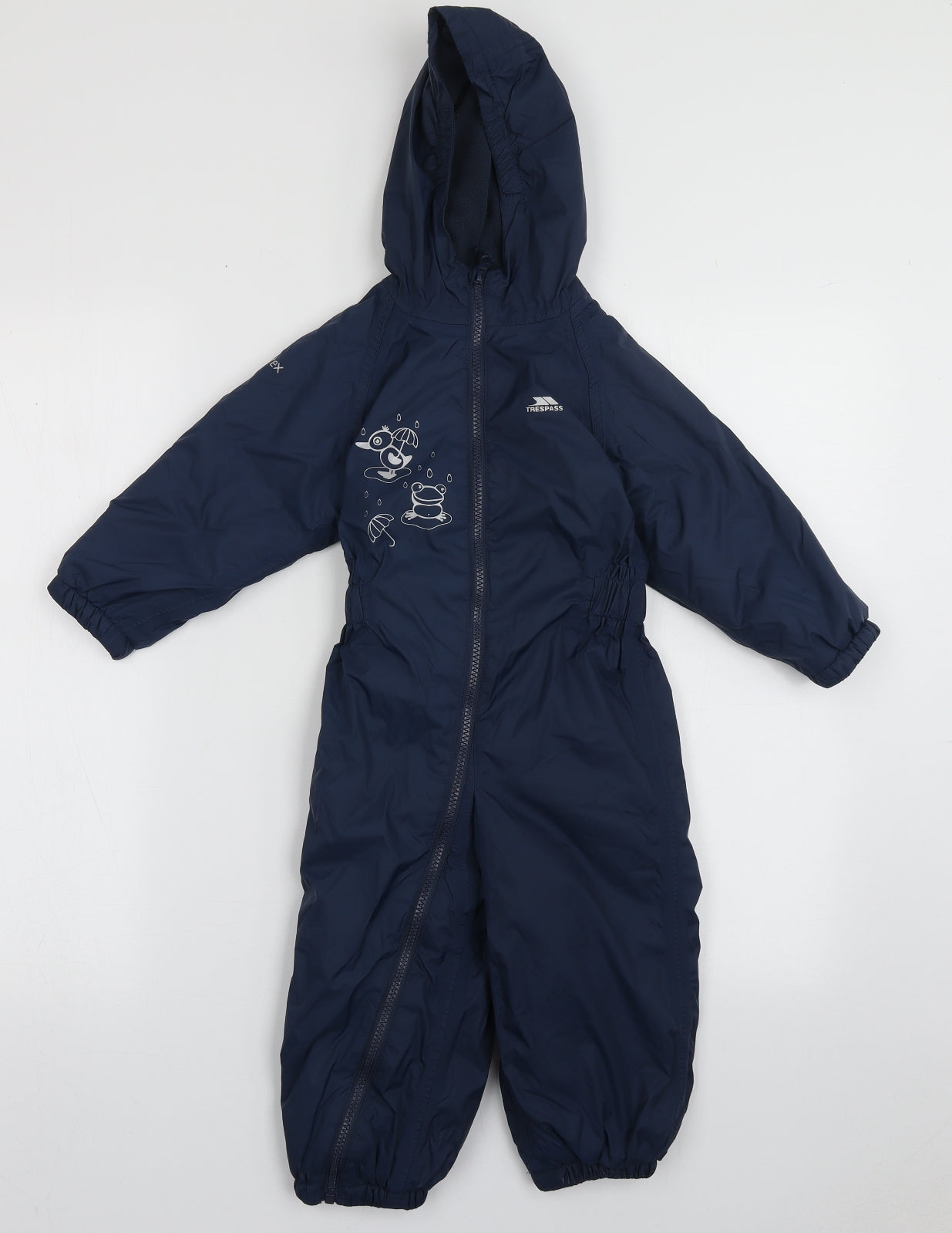 Trespass Boys Blue   Windbreaker Poncho Size 18-24 Months   Zip