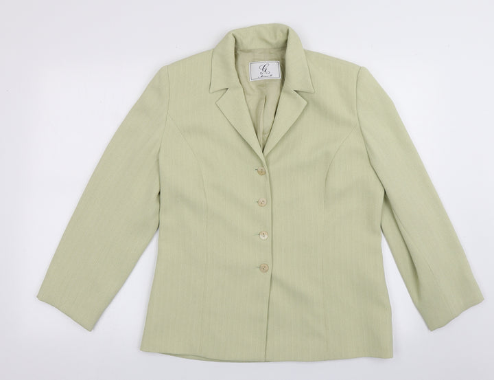 Gold by Michael H Womens Gold   Jacket Blazer Size 12  Button