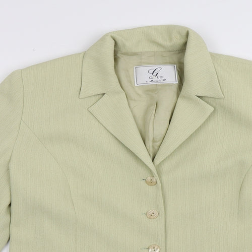 Gold by Michael H Womens Gold   Jacket Blazer Size 12  Button