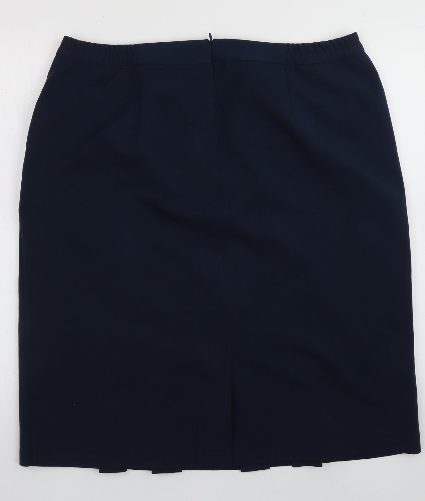 afibel Womens Blue  Polyester A-Line Skirt Size 18   Zip
