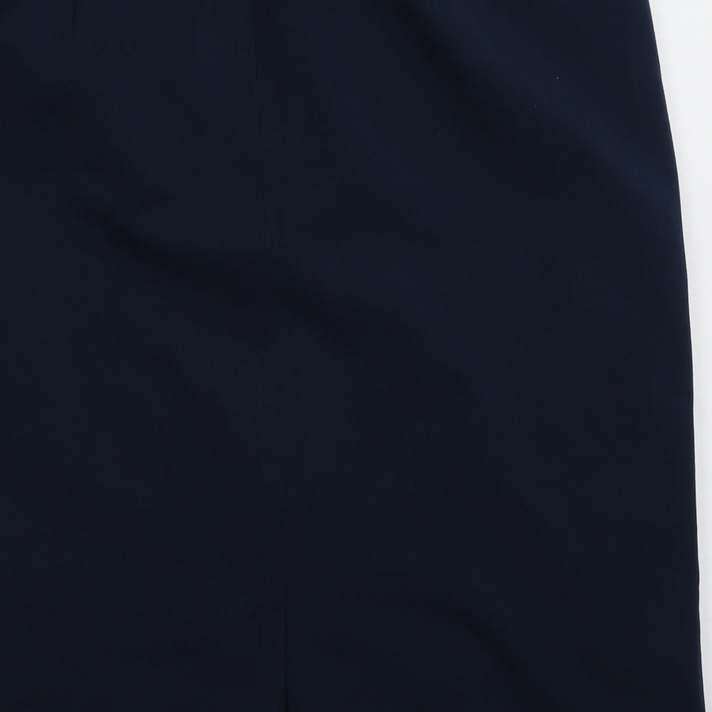 afibel Womens Blue  Polyester A-Line Skirt Size 18   Zip