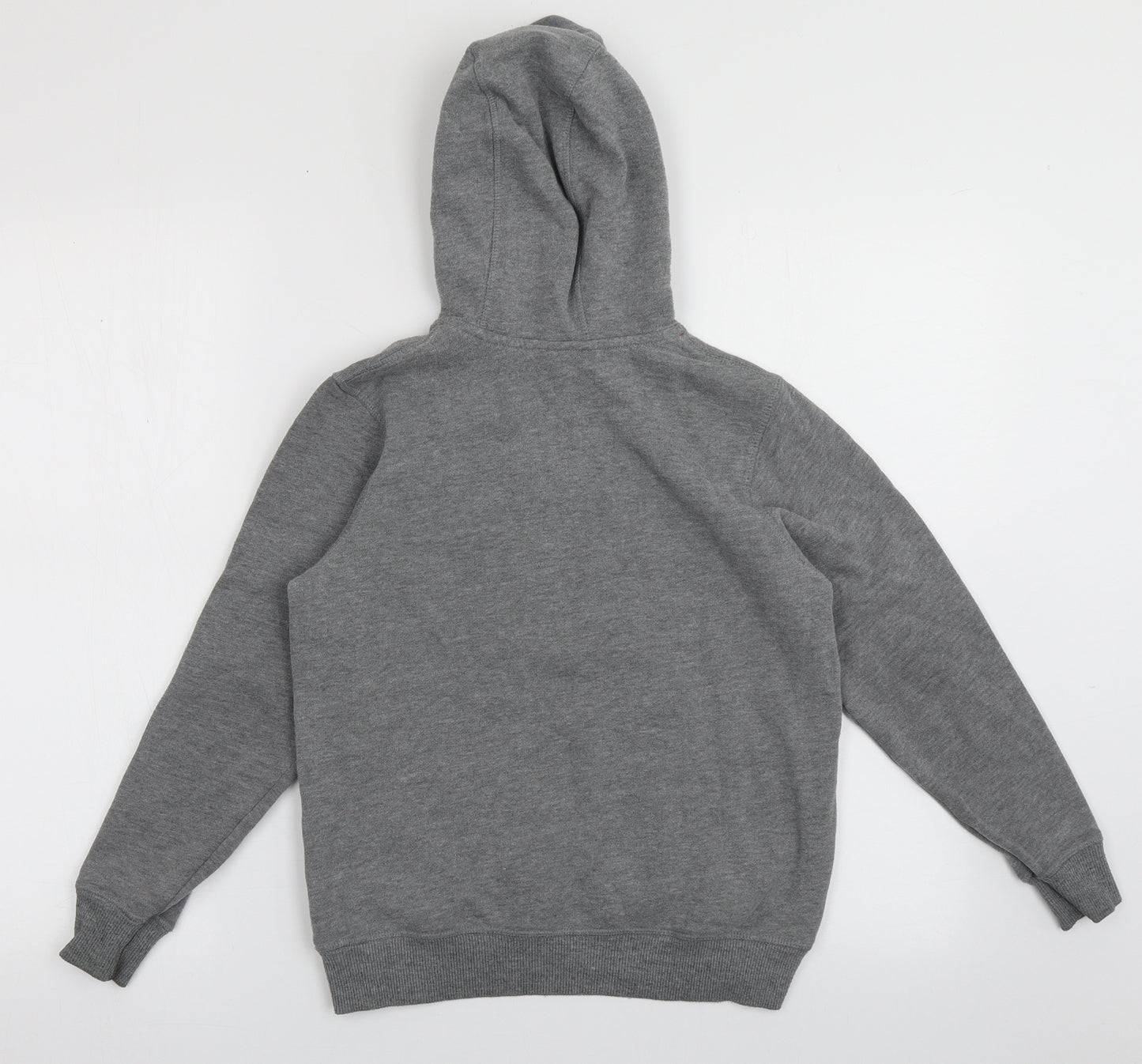George Boys Grey  Cotton Pullover Hoodie Size 8-9 Years  Pullover