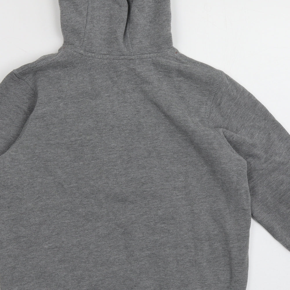 George Boys Grey  Cotton Pullover Hoodie Size 8-9 Years  Pullover