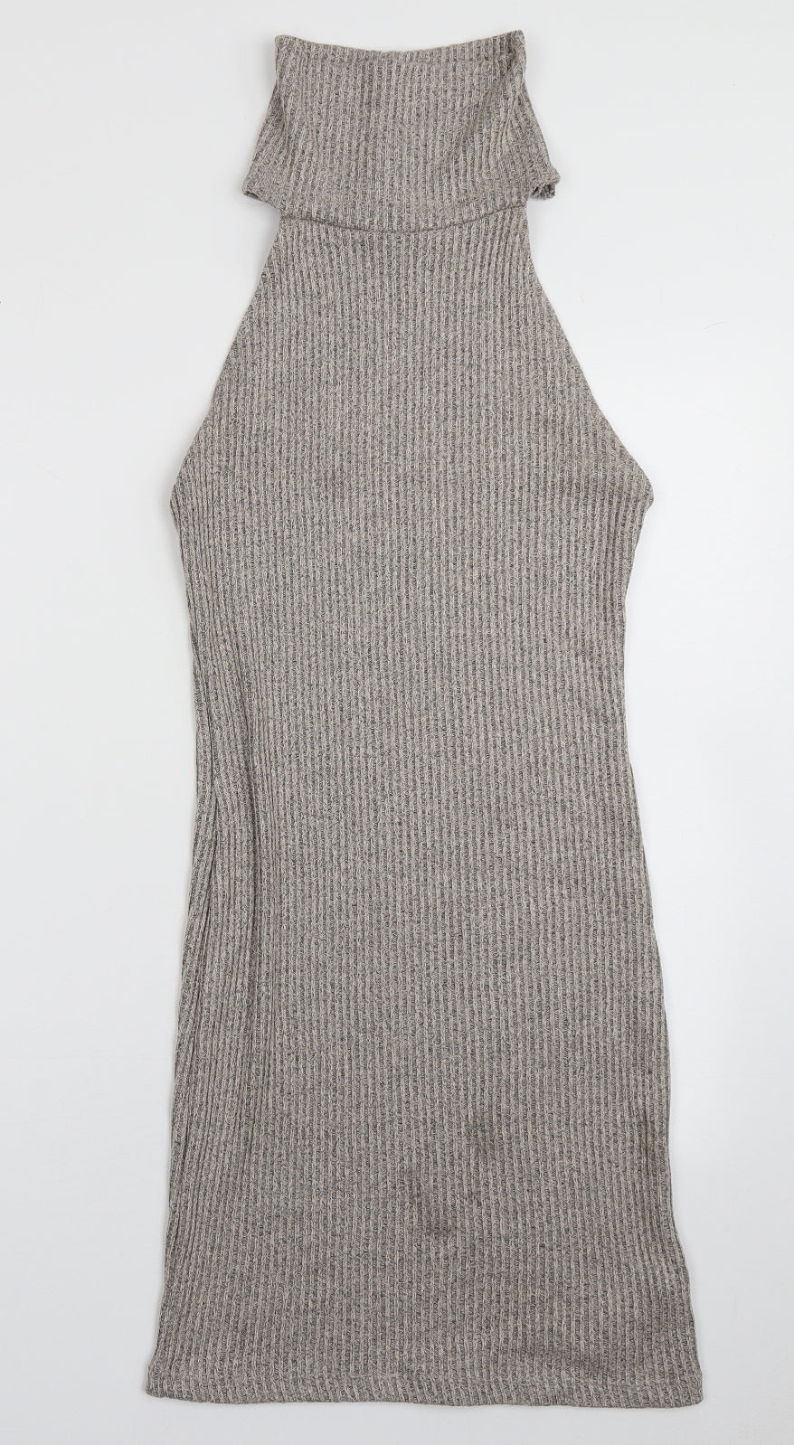 Topshop Womens Brown  Polyester A-Line  Size 10  High Neck Pullover