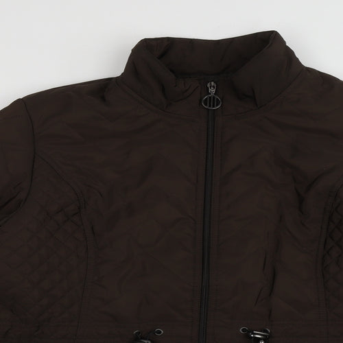 EWM Womens Brown   Puffer Jacket Jacket Size 14  Zip