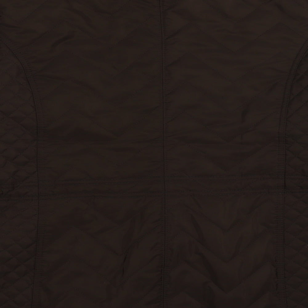 EWM Womens Brown   Puffer Jacket Jacket Size 14  Zip