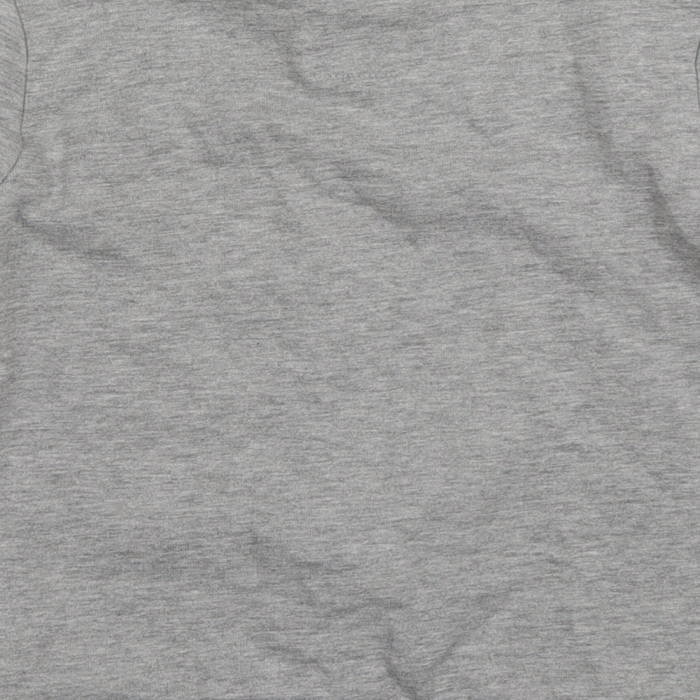 F&F Boys Grey Crew Neck  Cotton Pullover Jumper Size 5-6 Years  Pullover - merry t rexmas
