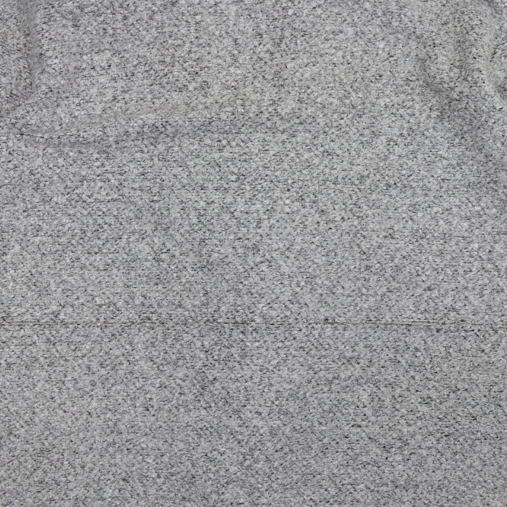 Marks and Spencer Womens Grey V-Neck  Polyester Cardigan Jumper Size 14