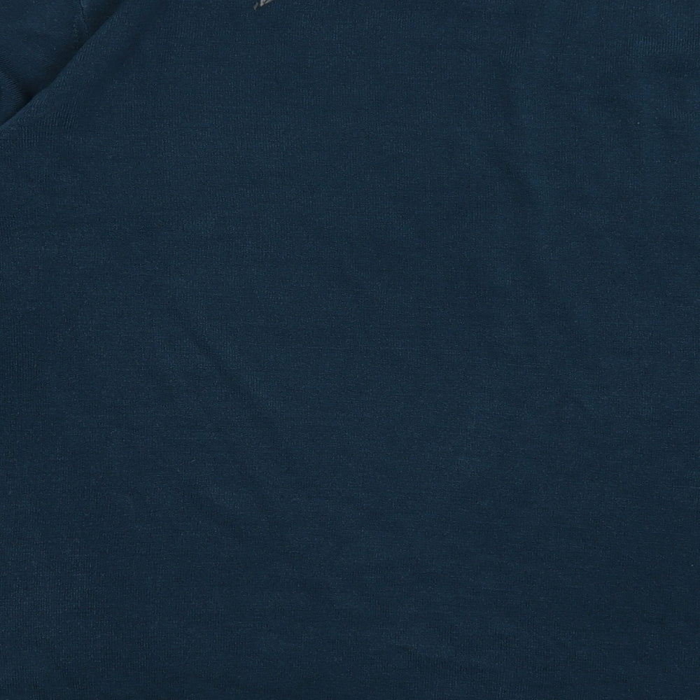 Marks and Spencer Mens Blue Crew Neck  Acrylic Pullover Jumper Size XL