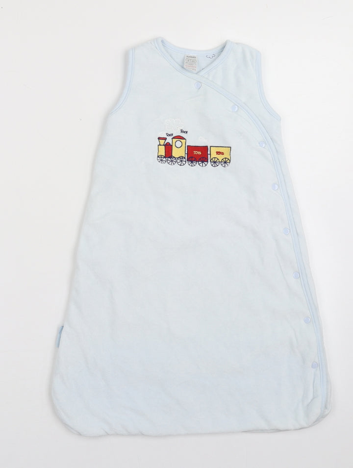Pure Baby Boys Blue  Polyester Babygrow One-Piece Size 3-6 Months