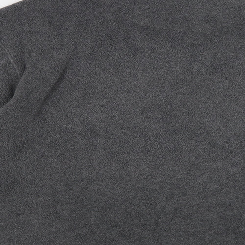 CS Athletic Mens Grey  Polyester Henley Sweatshirt Size L