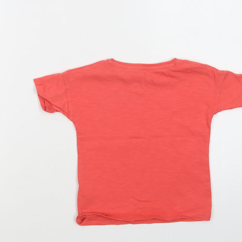 F&F Baby Pink  Cotton Basic Polo Size 18-24 Months Crew Neck  - Happy Day