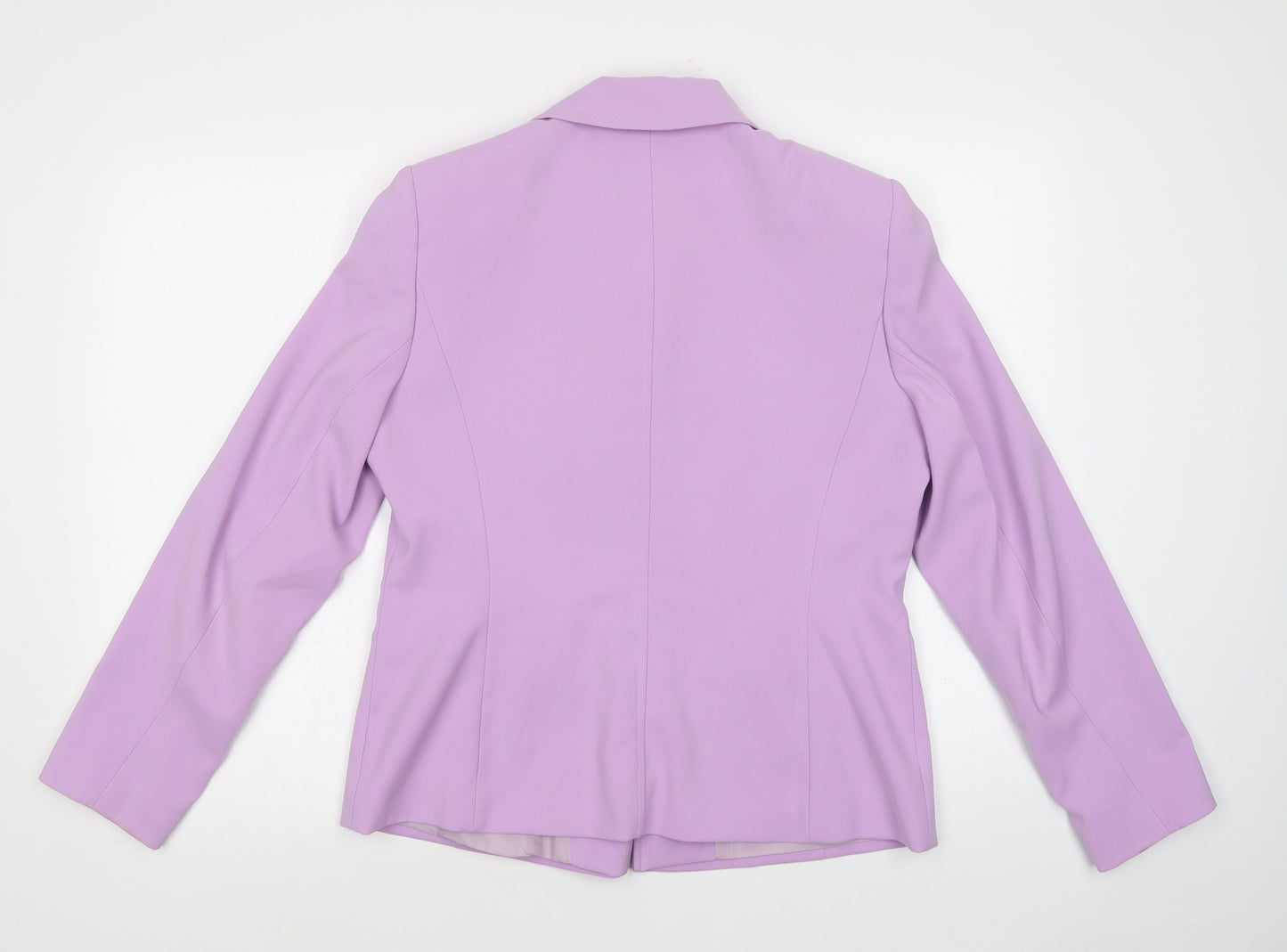 Warp + Weft Womens Purple   Jacket Blazer Size 14  Button