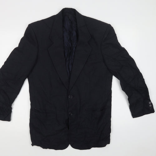 Conqueror Mens Blue   Jacket Blazer Size 38  Button