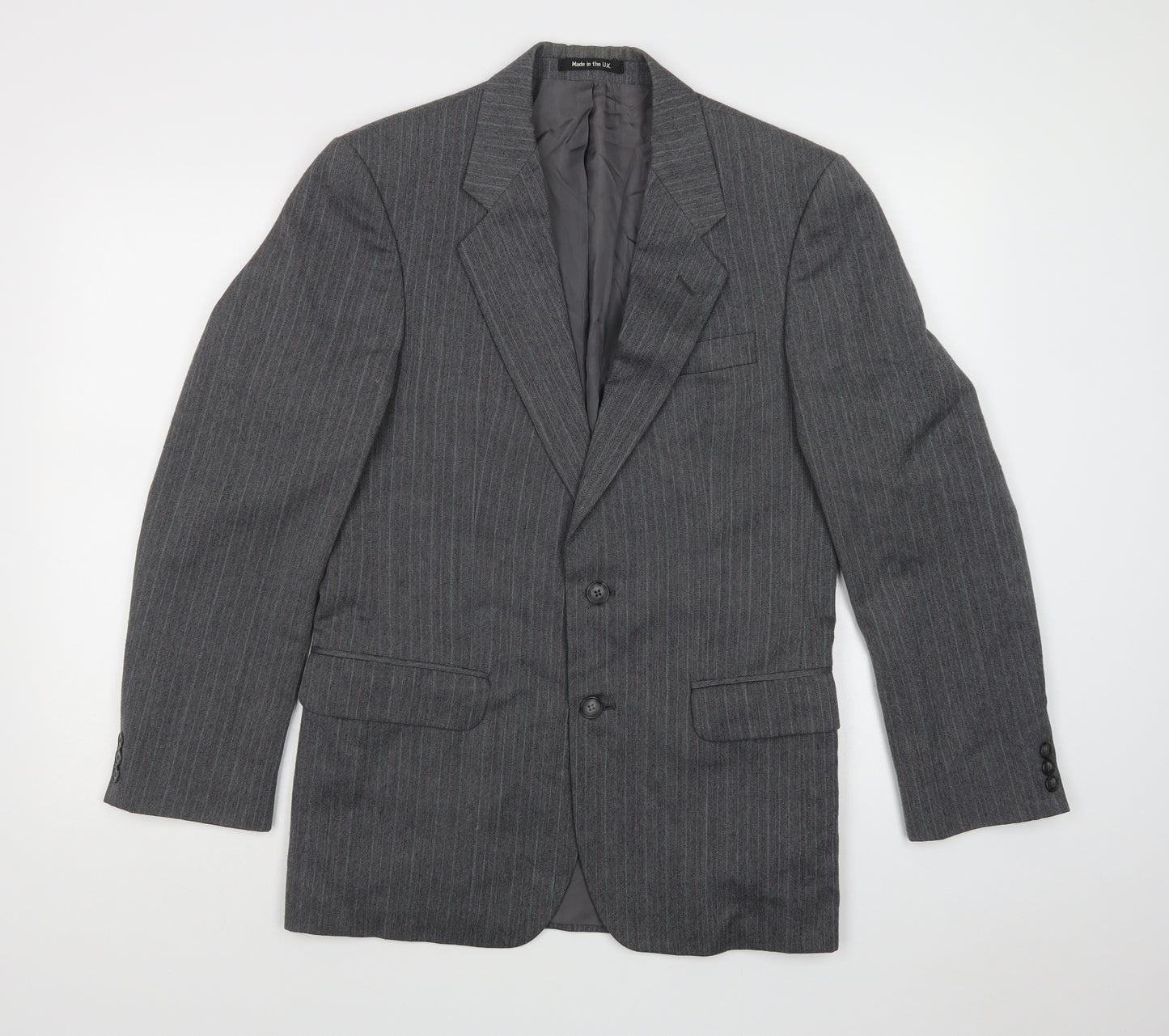 M&S Mens Grey   Jacket Blazer Size M  Button