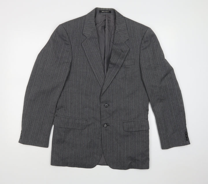 M&S Mens Grey   Jacket Blazer Size M  Button