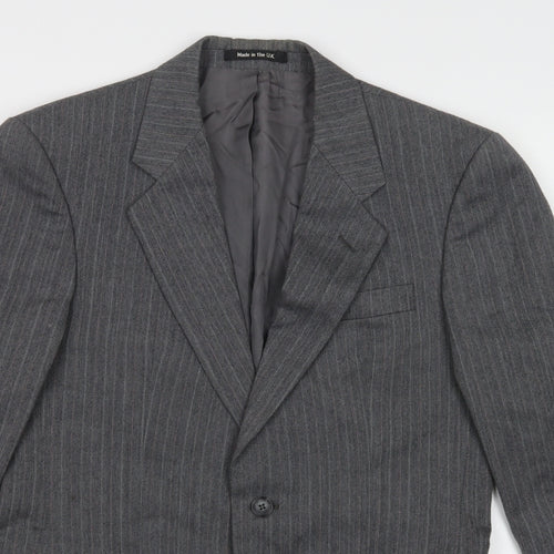 M&S Mens Grey   Jacket Blazer Size M  Button