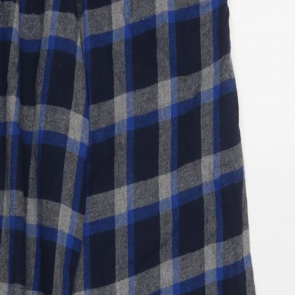 F&F Mens Blue Check Cotton  Pyjama Pants Size M