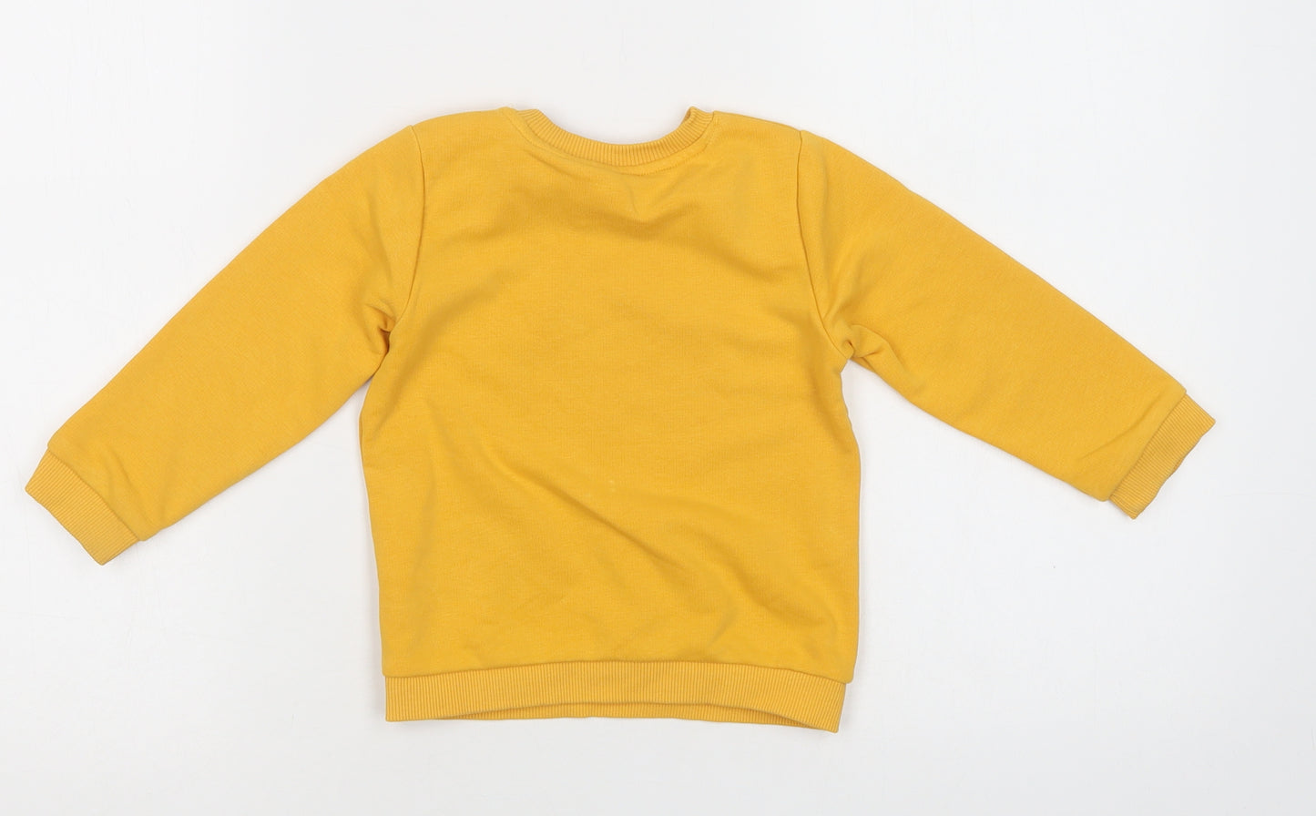 F&F Baby Yellow  Cotton Pullover Jumper Size 18-24 Months  Snap - Batman